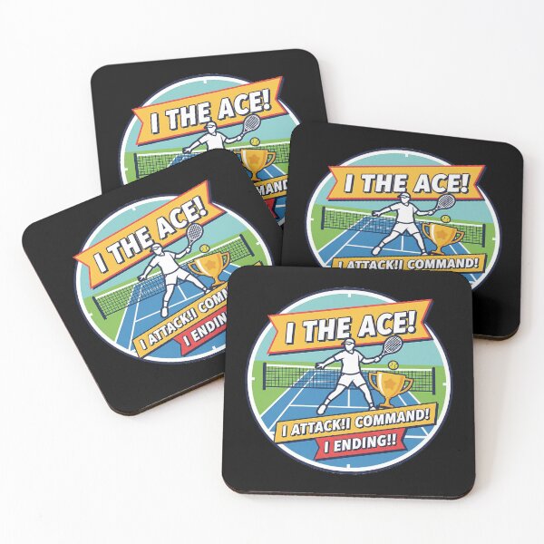 Item preview, Tennis Circle Trophy Sport Motivational "I THE ACE! I ATTACK!I COMMAND!I ENDING!!" designed and sold by Giulivo Store Graphic.