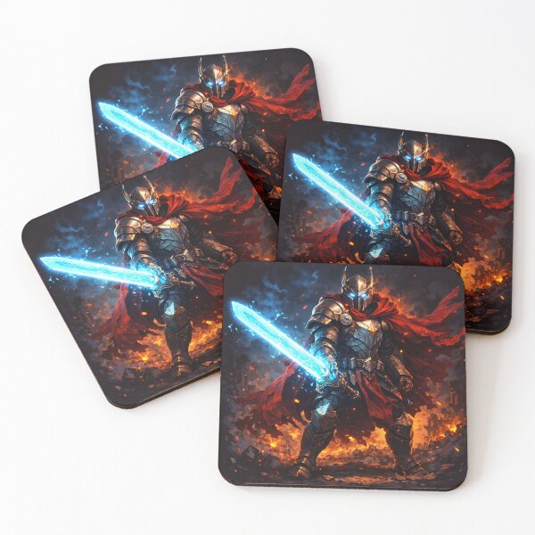 Item preview, Glowing Blade Warrior – Epic Fantasy Knight Power designed and sold by Ana Gómez.