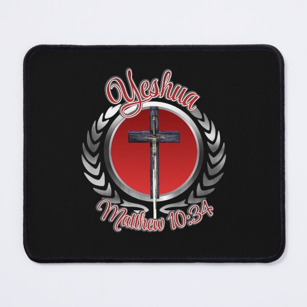 Item preview, Yeshua Shield (Red) designed and sold by Tripp Art Studio.