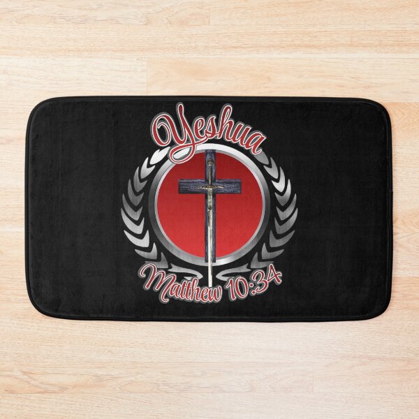Item preview, Yeshua Shield (Red) designed and sold by Tripp Art Studio.