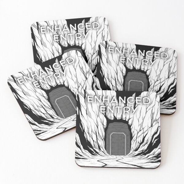 Item preview, Reinforced cave door, in a minimalist comic or manga style designed and sold by Gamershop22025.