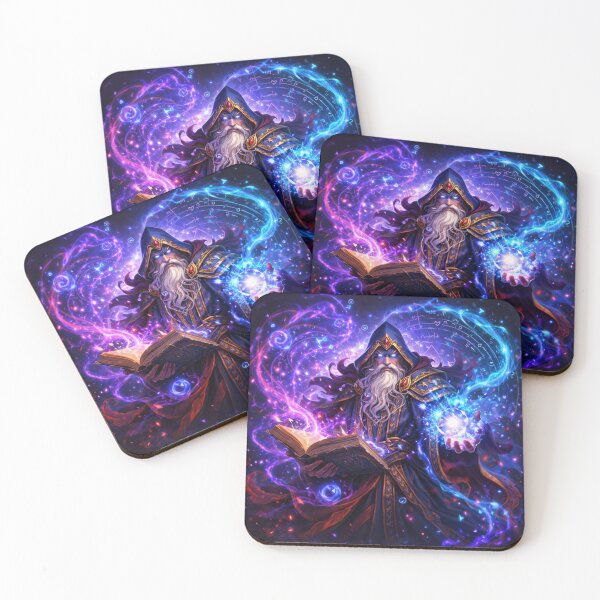 Item preview, Cosmic Wizard Mastery – Arcane Magic Energy Art designed and sold by Ana Gómez.