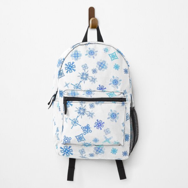 Item preview, Blue Snowflake Seamless Pattern - Minimalist Winter Line Art designed and sold by TheArtOfTreble.