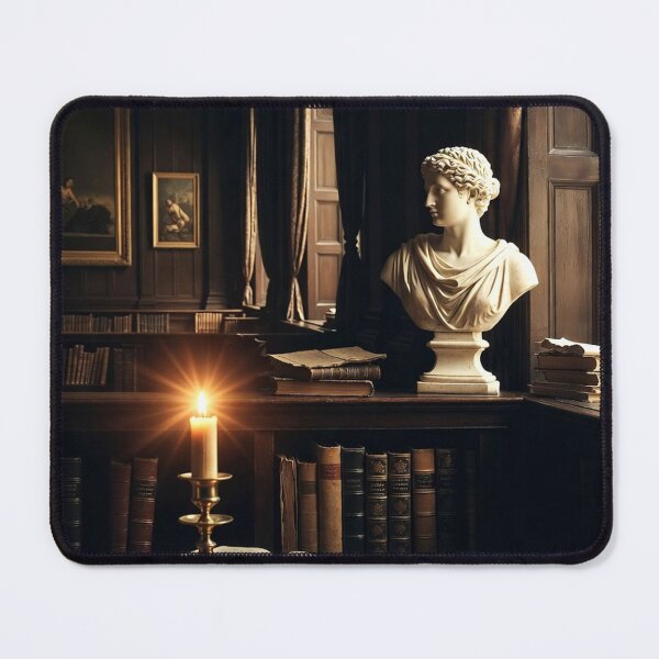 Item preview, Candlelit Reading Desk — Dark Academia Study Room Art designed and sold by semenol.