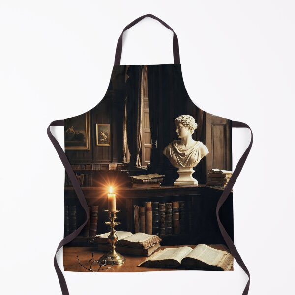 Item preview, Candlelit Reading Desk — Dark Academia Study Room Art designed and sold by semenol.