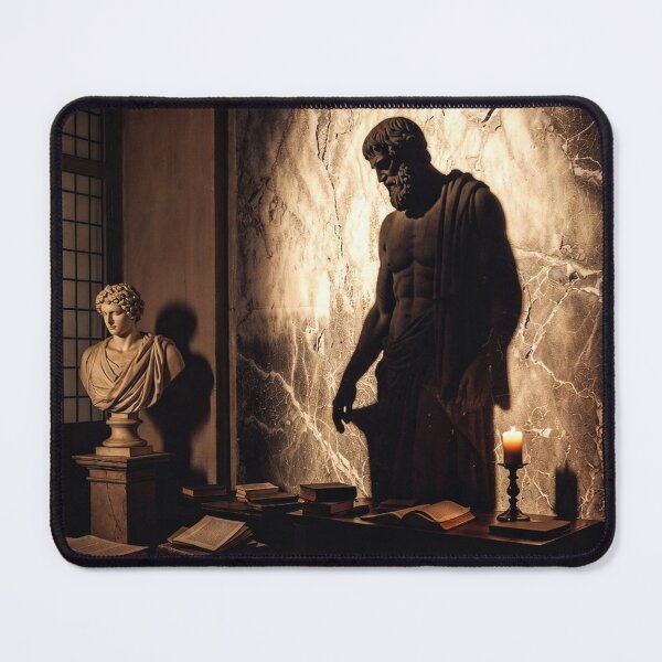 Item preview, Philosopher Statue in Candlelight — Dark Academia Sculpture Art designed and sold by semenol.