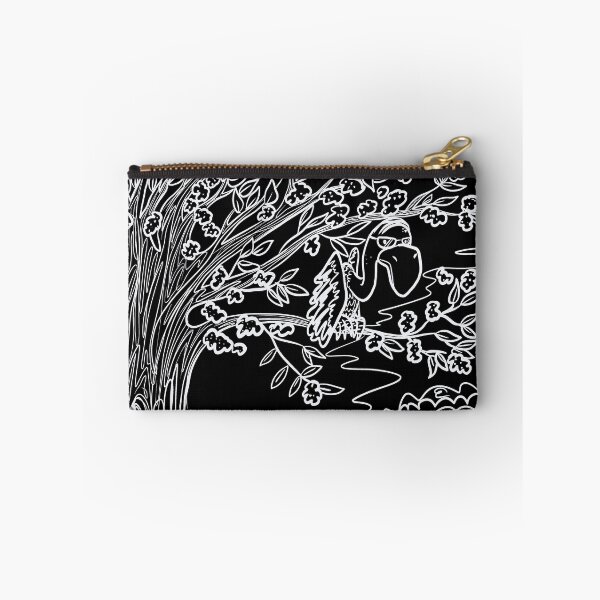 Item preview, Old Buzzard in Tree - Gothic White Line Art Illustration designed and sold by TheArtOfTreble.