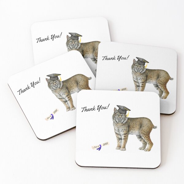 Item preview, Graduation "Thank You!" Graduate Bobcat designed and sold by MYCatStuff.