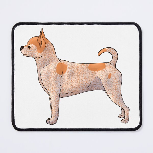Item preview, Smooth Chihuahua Red Ticking designed and sold by Pawsome-Doodles.