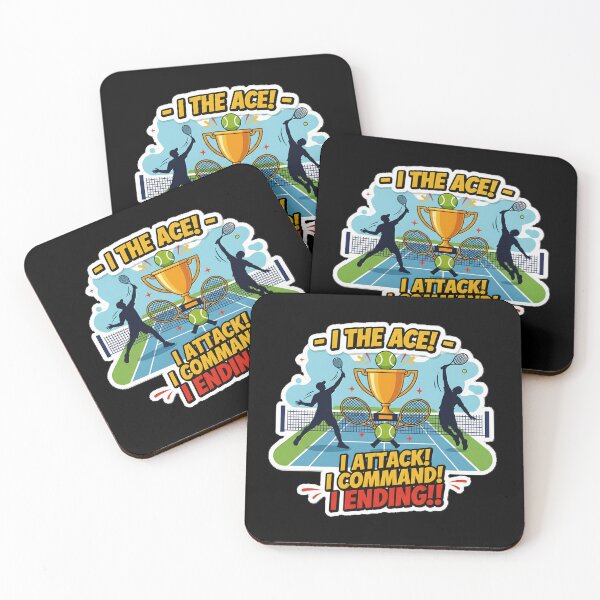 Item preview, Tennis Trophy Sport Motivational "I THE ACE! I ATTACK!I COMMAND!I ENDING!!" designed and sold by Giulivo Store Graphic.