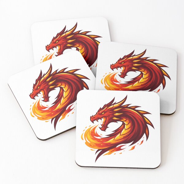 Item preview, Flaming Dragon Emblem – Fire Beast Fantasy Design designed and sold by Ana Gómez.