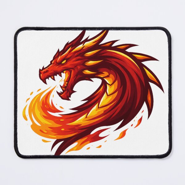 Item preview, Flaming Dragon Emblem – Fire Beast Fantasy Design designed and sold by Ana Gómez.
