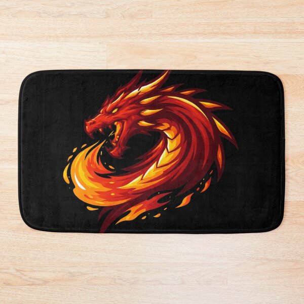Item preview, Flaming Dragon Emblem – Fire Beast Fantasy Design designed and sold by Ana Gómez.