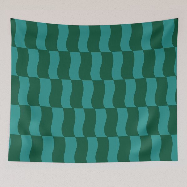 Item preview, Money Green Wavy Blocks designed and sold by STUDIO MORE Los Angeles.