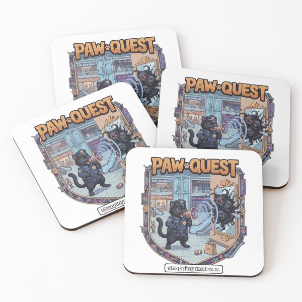 Item preview, Paw Quest Mall Guard Cat – Pixel RPG Magic Battle in Shopping Chaos designed and sold by PawMic.