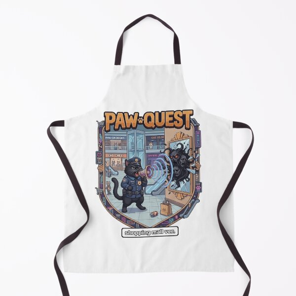 Item preview, Paw Quest Mall Guard Cat – Pixel RPG Magic Battle in Shopping Chaos designed and sold by PawMic.