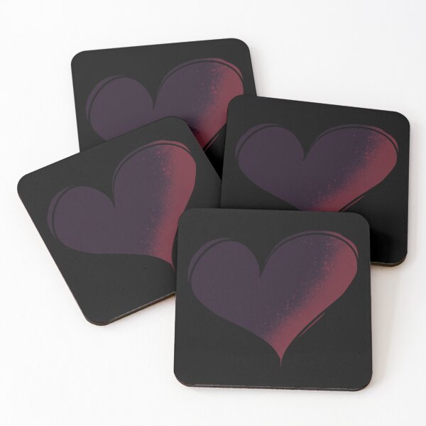 Item preview, Dark Red Heart Gradient - Gothic Emo Love Illustration designed and sold by TheArtOfTreble.