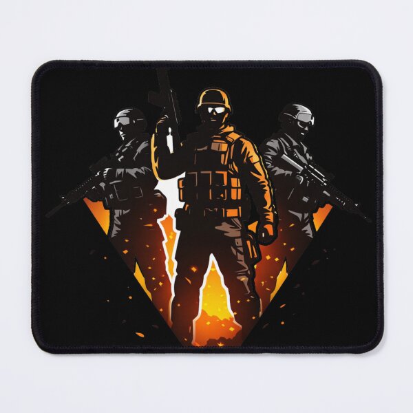 Item preview, Tactical Squad Minimal – Elite Soldiers Silhouette Design designed and sold by Ana Gómez.
