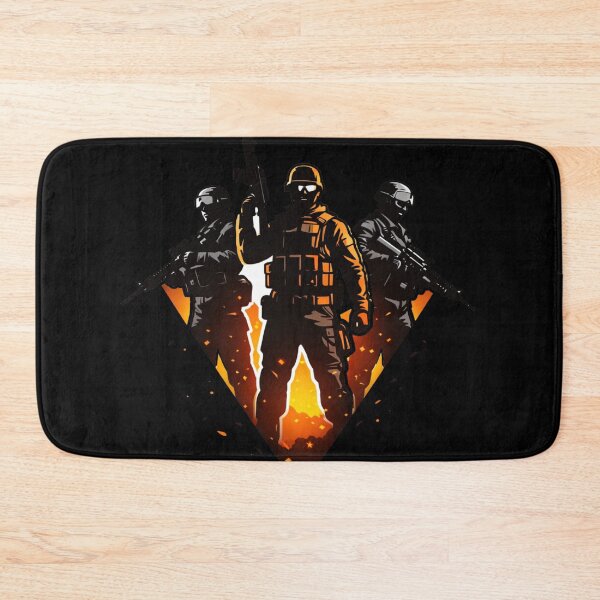 Item preview, Tactical Squad Minimal – Elite Soldiers Silhouette Design designed and sold by Ana Gómez.