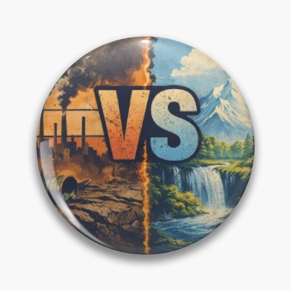 Item preview, VS Earth – Pollution vs Nature designed and sold by Barkashow.