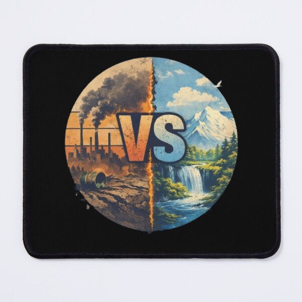 Item preview, VS Earth – Pollution vs Nature designed and sold by Barkashow.