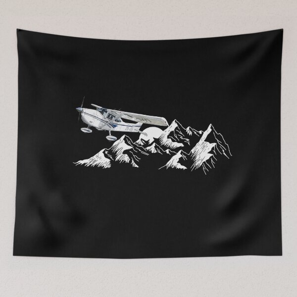 Item preview, Mountain Flight Adventure Airplane Shirt designed and sold by Emberglowo.