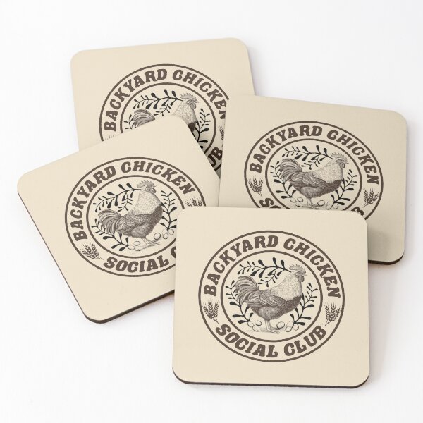 Item preview, Backyard Chicken Social Club Vintage Farmhouse Badge designed and sold by Dmetalx Art Apparel.