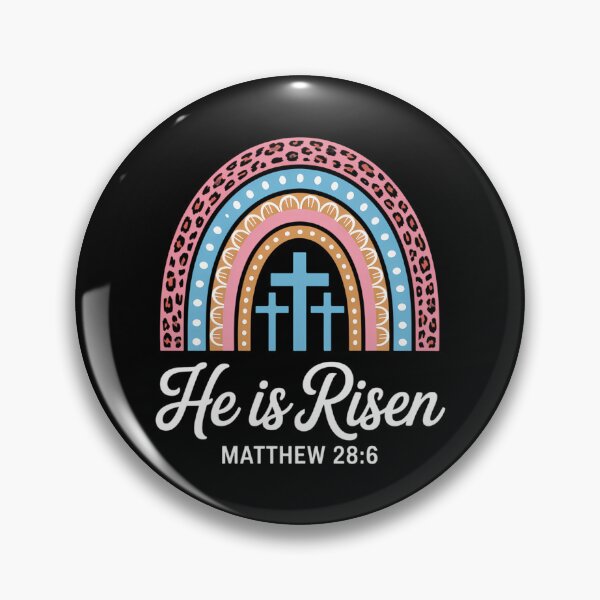 Item preview, He Is Risen Rainbow Leopard Happy Easter Day Christian Jesus designed and sold by HellD3vil-Art.