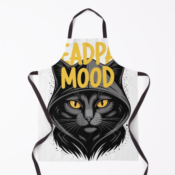 Item preview, Deadpan Mood Hooded Cat Design designed and sold by NewUSShop.