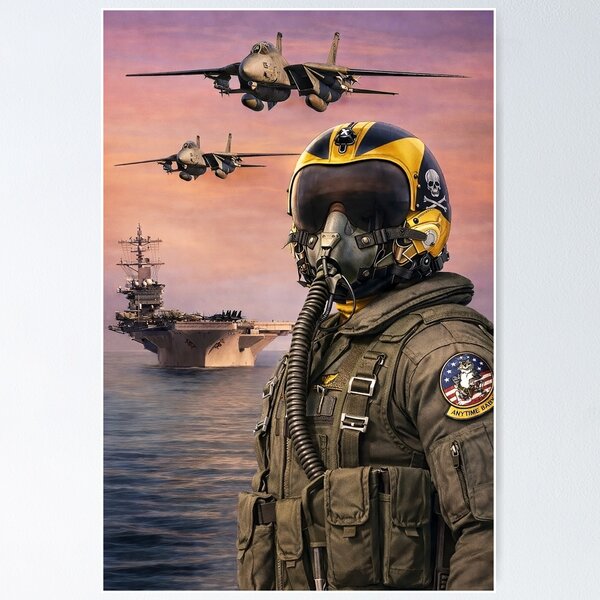 Item preview, F-14 Tomcat Pilot ' Anytime, Baby! ' Original Design designed and sold by VASSdesign.