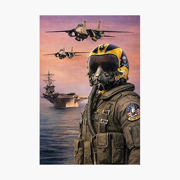 Item preview, F-14 Tomcat Pilot ' Anytime, Baby! ' Original Design designed and sold by VASSdesign.