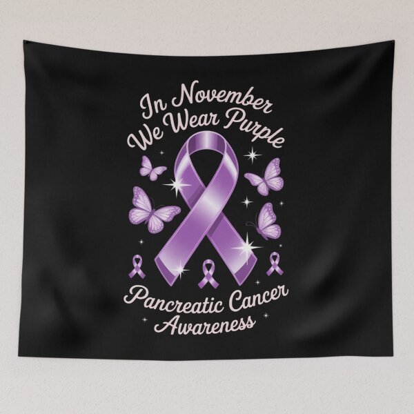 Item preview, In November We Wear Purple Pancreatic Cancer Awareness designed and sold by EllenJast.