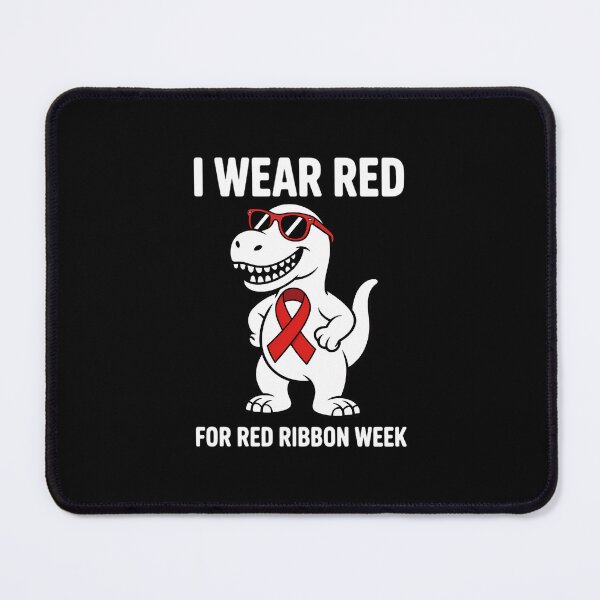 Item preview, I Wear Red For Red Ribbon Week Dino T-Rex designed and sold by EllenJast.
