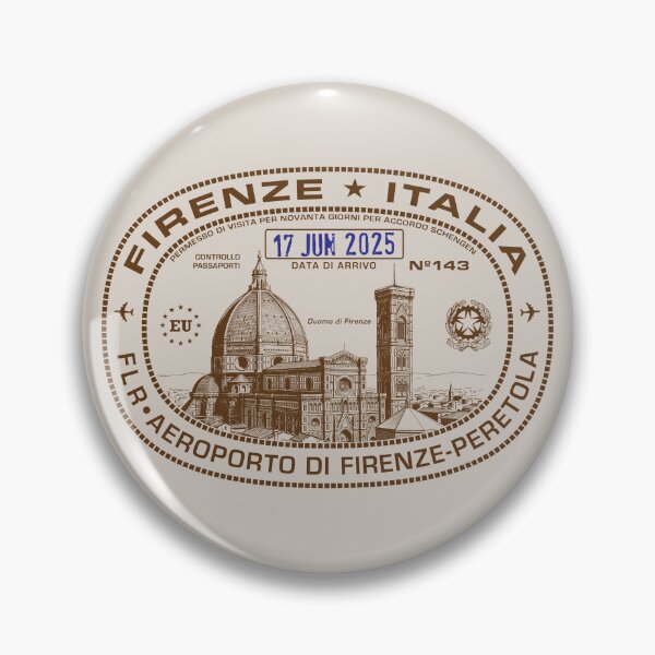 Item preview, Passport Stamp - Florence, Italy designed and sold by travelwitheric.