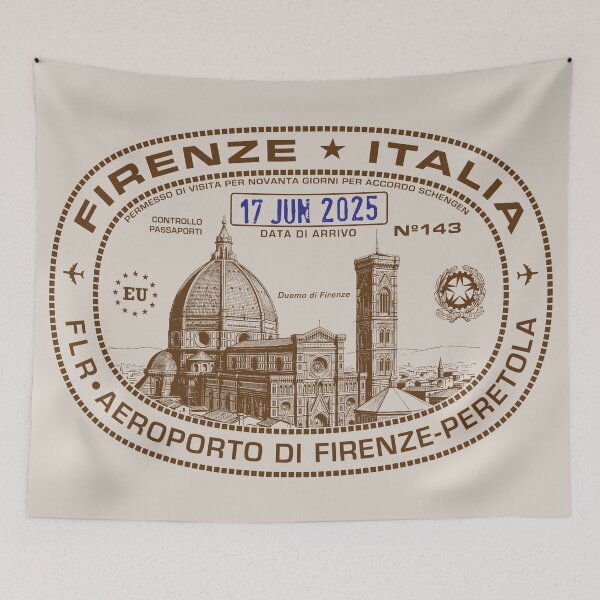 Item preview, Passport Stamp - Florence, Italy designed and sold by travelwitheric.