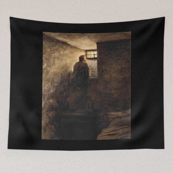 Item preview, Classical Painting Prisoner In Cell Dark Art designed and sold by wzmhjeba10.