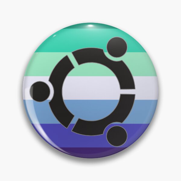 Item preview, Ubuntu Linux Striped Sticker – Minimal Gradient Design designed and sold by PenguinPowered.