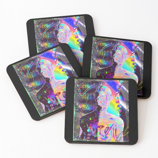 Item preview, Abstract Iridescent Chrome Portrait Graphic designed and sold by wzmhjeba10.