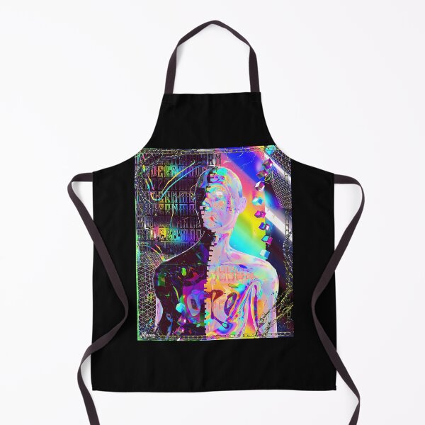 Item preview, Abstract Iridescent Chrome Portrait Graphic designed and sold by wzmhjeba10.