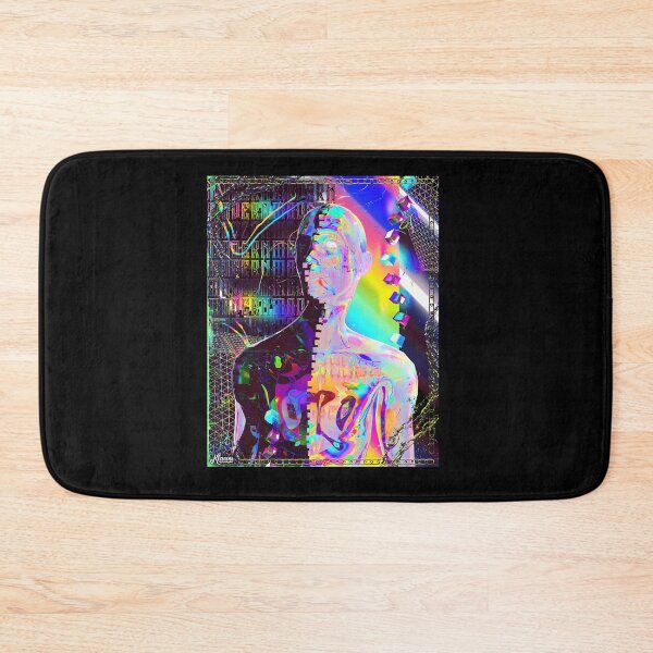 Item preview, Abstract Iridescent Chrome Portrait Graphic designed and sold by wzmhjeba10.