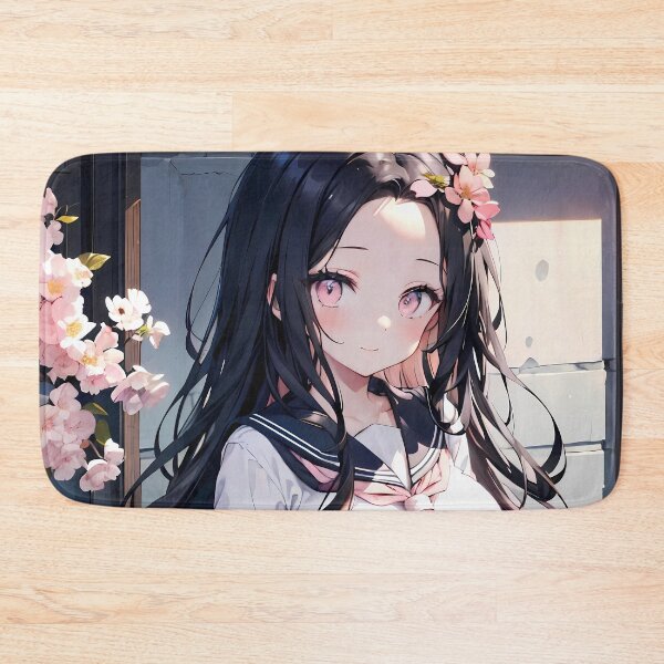 Item preview, Nezuko Kamado Demon Slayer Flower Crown Soft Sakura Glow designed and sold by TanglenRabbit.