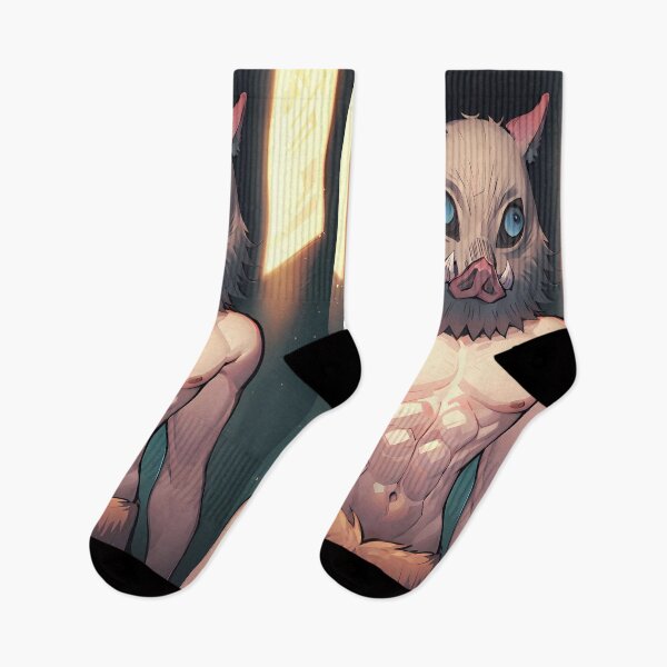Item preview, Inosuke Hashibira Demon Slayer Boar Mask City Lights Night Portrait designed and sold by TanglenRabbit.