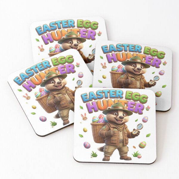 Item preview, Badger Easter Egg Hunter designed and sold by bleedsbluedesigns.