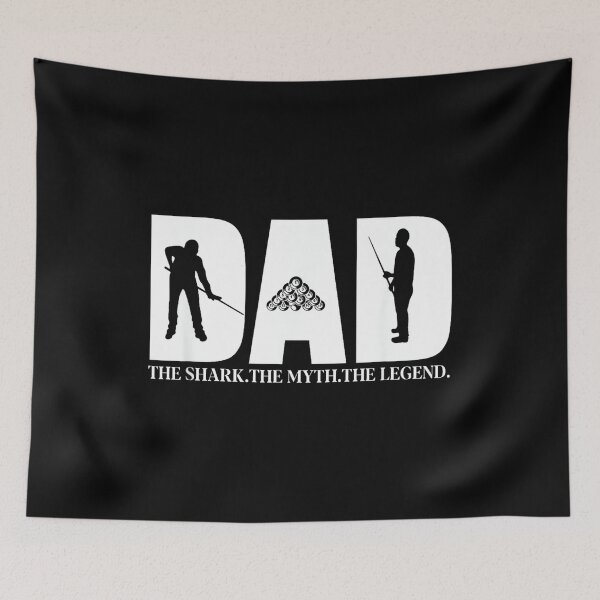Item preview, Dad The Shark The Myth The Legend Men's Pool Player designed and sold by RichardXRichard.