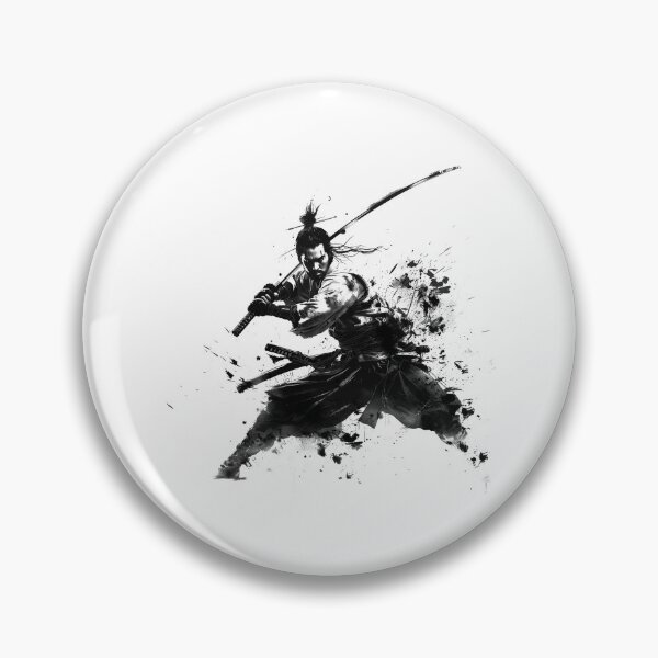 Item preview, Samurai Warrior in Sumi-E Ink Splash Style designed and sold by inkoutninja.