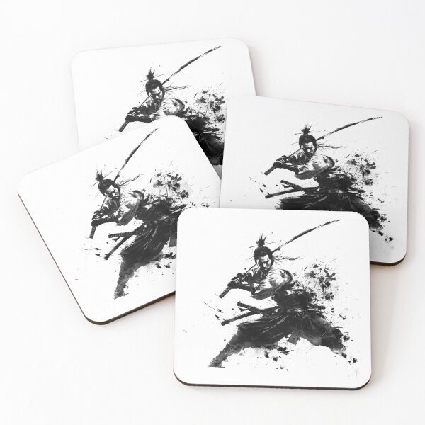 Item preview, Samurai Warrior in Sumi-E Ink Splash Style designed and sold by inkoutninja.