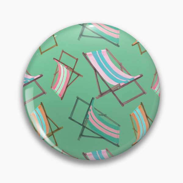 Item preview,  Retro Beach Chairs on Green designed and sold by PD-Coastal.