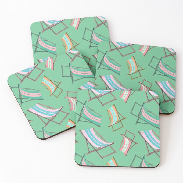 Item preview,  Retro Beach Chairs on Green designed and sold by PD-Coastal.