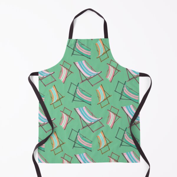 Item preview, Retro Beach Chairs on Green designed and sold by PD-Coastal.