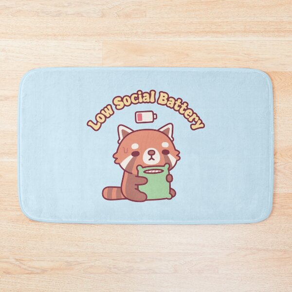 Item preview, Cute Red Panda Born With Low Social Battery designed and sold by rustydoodle.